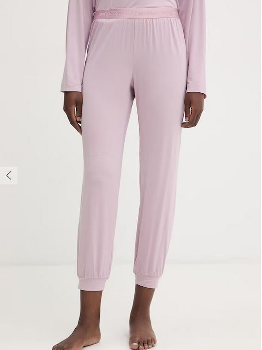 Benetton Summer Women's Pyjama Trousers Pink