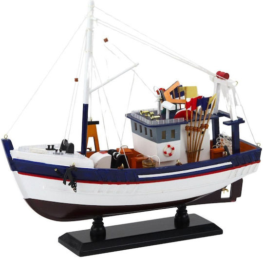 Lean Toys Риболовен Катер Кораб Оборудван Моделна Фигура 37x34см