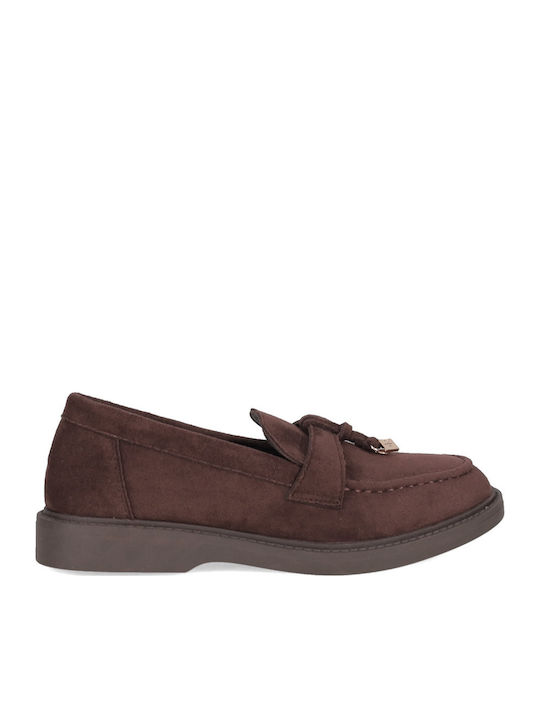 Migato Γυναικεία Loafers σε Καφέ Χρώμα