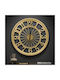 Keskor Metallische Goldene Wanduhr Ø40cm