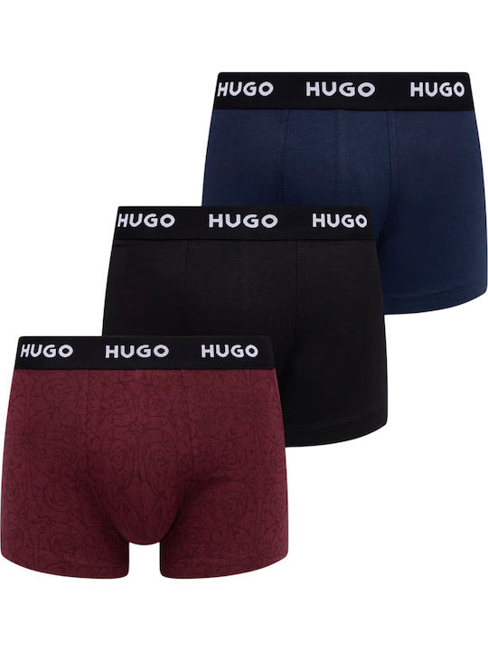 Hugo Мъжки боксерки Многоцветни с Десен 3Pack
