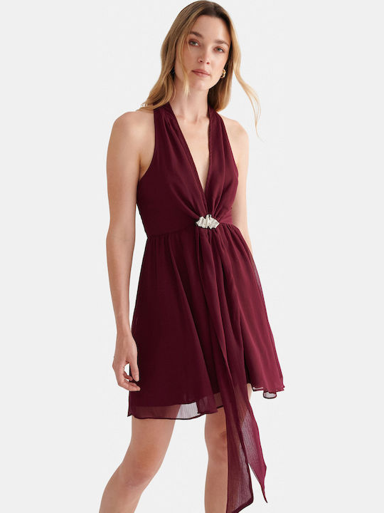 attrattivo Mini Dress Red 92271712-Bordeaux
