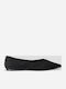 Wildleder Damen Ballerinas Spitz zulaufend Schwarze