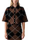 Women's Cardigan Black/chestnut