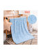 Marwa Samt Kinderdecke Hellblau 140x110cm