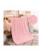 Marwa Samt Kinderdecke Rosa 140x110cm
