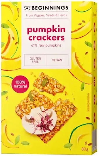 Pumpkin Garlic Gluten Free Crackers 80gr