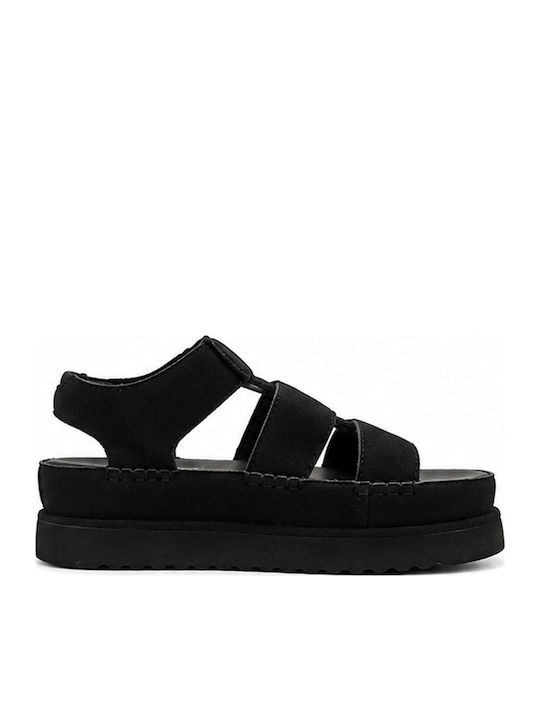 Дамски Сандали Flatforms Черни