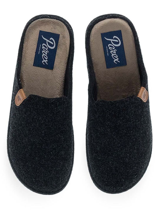 Parex Men's Black Slippers