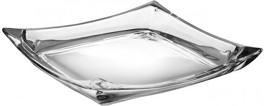 Karvounis Servierplatte Quadratische Glas Transparente
