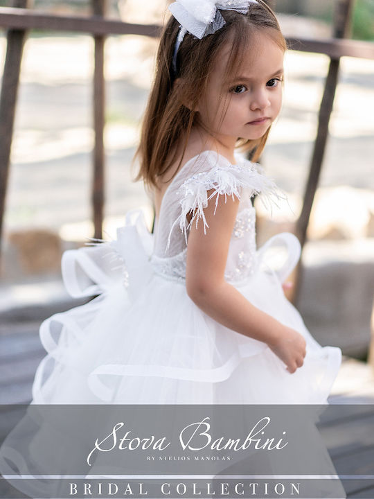 Stova Bambini Rochie de Botez Ecru