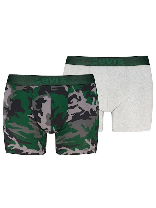 Ανδρικά Μποξεράκια Green/grey Melange Camo 2Pack