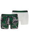 Ανδρικά Μποξεράκια Green/grey Melange Camo 2Pack
