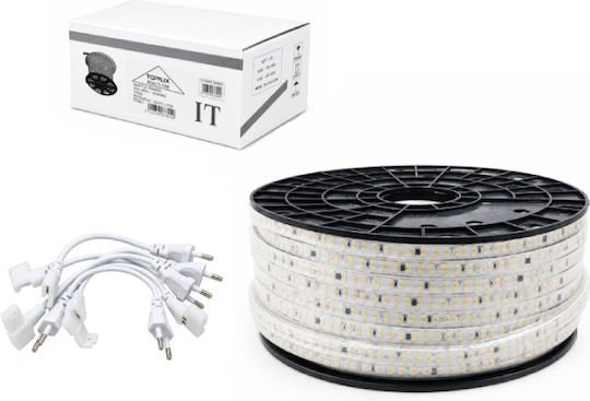 Christmas Tube Light 3000 Light Bulbs 220V Natural White with Programs 100m