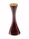 Art et Lumiere Metall Kerzenhalter in Roter Farbe 7cm