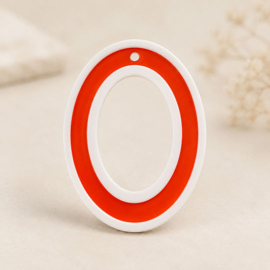 Acrylic Element Circle Oval 38x60mm 2pcs 23-18