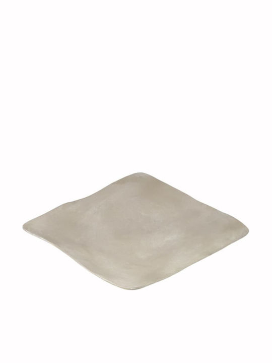 Art et Lumiere Decorative Platter Metallic Beige