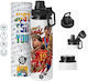 Koupakoupa Lamine Yamal Kids Aluminium Water Bottle with Screw-on Cap Non Spill Multicolour 850ml