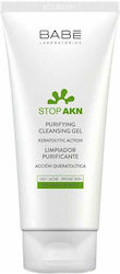 Babe Laboratorios Stop Acne Gel za Pочистване на Лице и Очи за Контрол на Омазняването 100ml Babe Laboratorios Stop Acne Gel za Pочистване на Лице и Очи за Контрол на Омазняването 100ml