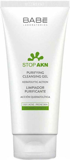 Babe Laboratorios Stop Acne Gel za Pочистване на Лице и Очи за Контрол на Омазняването 100ml