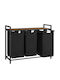 Vasagle Fabric Laundry Basket 114lt 93x33x72cm Brown