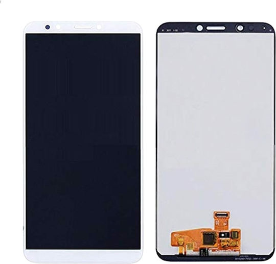 Οθόνη Lcd Μηχανισμό Αφής Huawei Y7 2018 Y7 Prime 2018 Honor 7c Λευκό