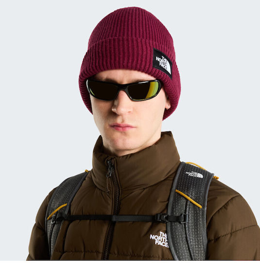 Salty Beanie Unisex Strickmütze in Roter Farbe
