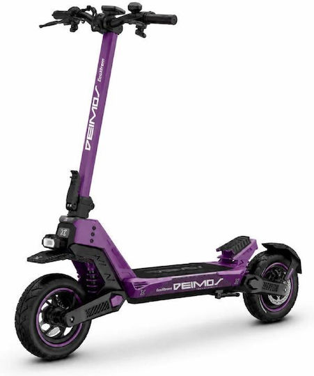 Ecoxtrem Deimos Ηλεκτρικό Πατίνι με 25km/h Max Ταχύτητα και 40km Αυτονομία σε Μωβ Χρώμα