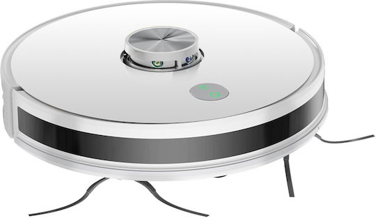 SmartClean A8S Aspirator Robot cu Cartografiere Laser și Putere de Aspirație 4500Pa Albă