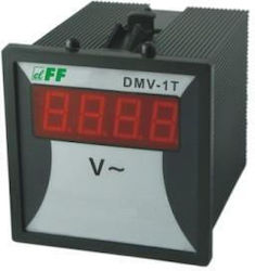 F&f Ψηφιακό Βολτόμετρο Dmv-1t 1-φασικό 0-600v Ac Ακρίβεια 1% 72x72mm