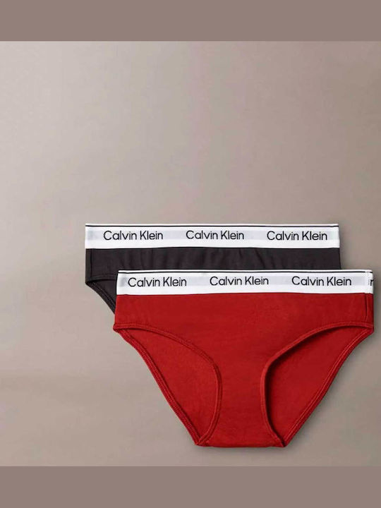 Calvin Klein Kids Underwear Set 2 Pieces Firedbrick / Ckblack