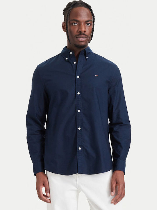 Long Sleeve Shirt in Regular Fit Dark Blue