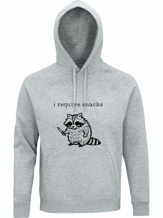 Блуза с качулка Органичен Унисекс I Require Sna...