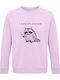 Bio-Baumwolle Unisex Sweatshirt I Require Snacks Cute Angry Raccoon Rosa