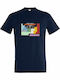 T-shirt Унисекс Periodic Table Star Wars Elements Fanart Френски Тъмносин