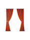 Atmosphera Perdea Cu Capse Terracotta 140x260 cm