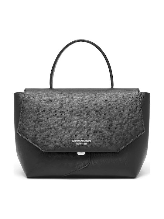 Damentasche Leder Handtasche / Schulter Wildleder Schwarze