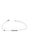 Kalliopi Silver Women's Chain Bracelet with Mum Design Made of Steel with Zircon 21cm