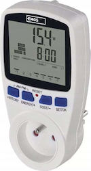 Emos Digital Wattmeter Energy Meter Outlet 230v 16a 5-3680w Emos P5805 White