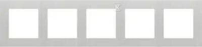 Simon 55 Frame 5 Times Line Aluminum Matt Tr5/143