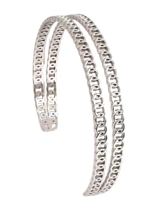 Kalliopi Silver Γυναικείο Βραχιόλι από Ατσάλι