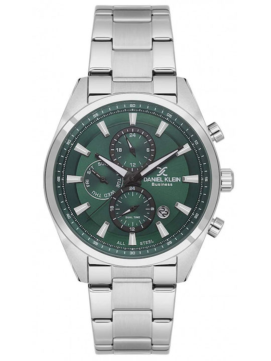 Daniel Klein Women's Watch 44mm Battery with Silver Steel Bracelet