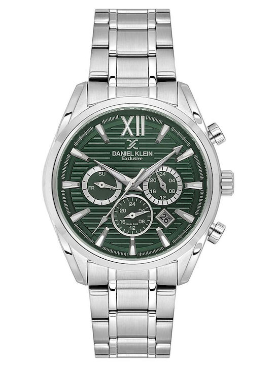Daniel Klein Women's Watch 44mm Battery with Silver Steel Bracelet