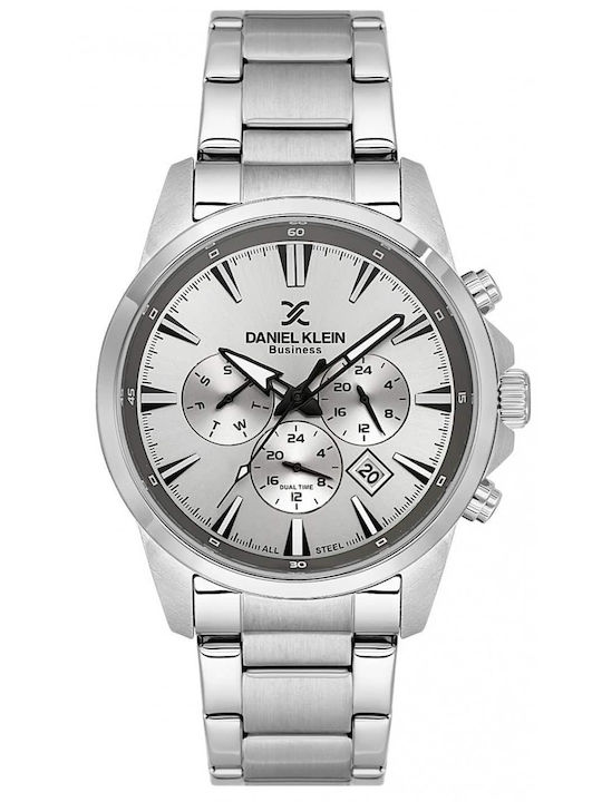 Daniel Klein Women's Watch 43mm Battery with Silver Steel Bracelet
