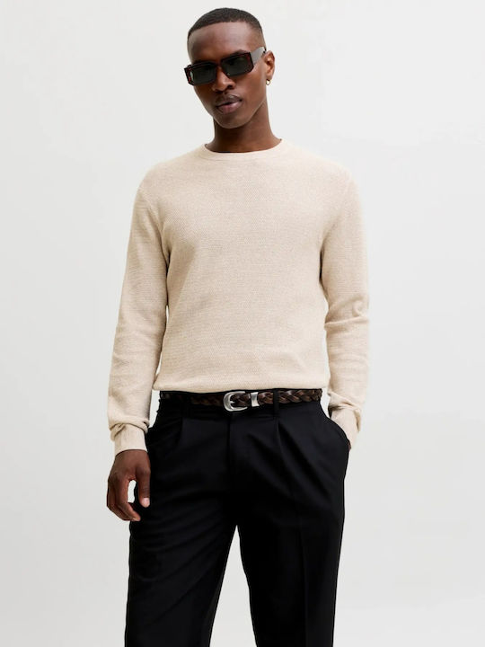 Jack & Jones Long Sleeve Beige Sweater
