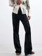 Women's Fabric Trousers Black