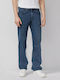 Mauro Ανδρικό Παντελόνι Τζιν Ελαστικό Regular Tapered Fit Blue