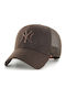 Mlb New York Yankees Branson ’47 Mvp Brown Adjustable Hat