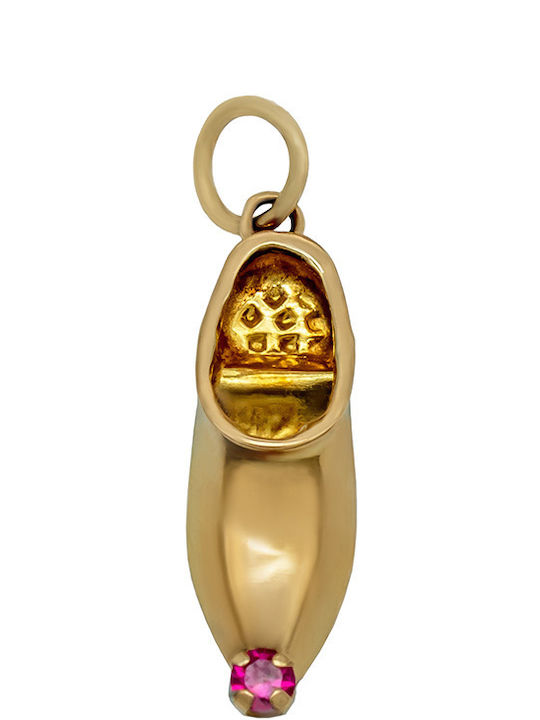 Savvas Design Charm with Stones from 14K Gold with Zircon MEN01721 Savvas Design Charm with Stones from 14K Gold with Zircon MEN01721