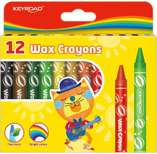 Keyroad Set Crayons 12pcs Kr-971305 Thick 11mm